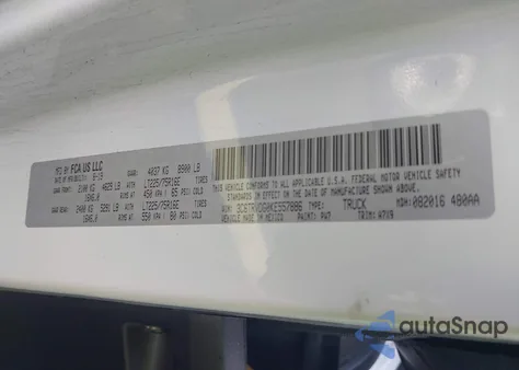 2019 Ram Promaster 2500 High Roof 159 Wb z USA, uszkodzony, nr VIN 3C6TRVDG0KE557886